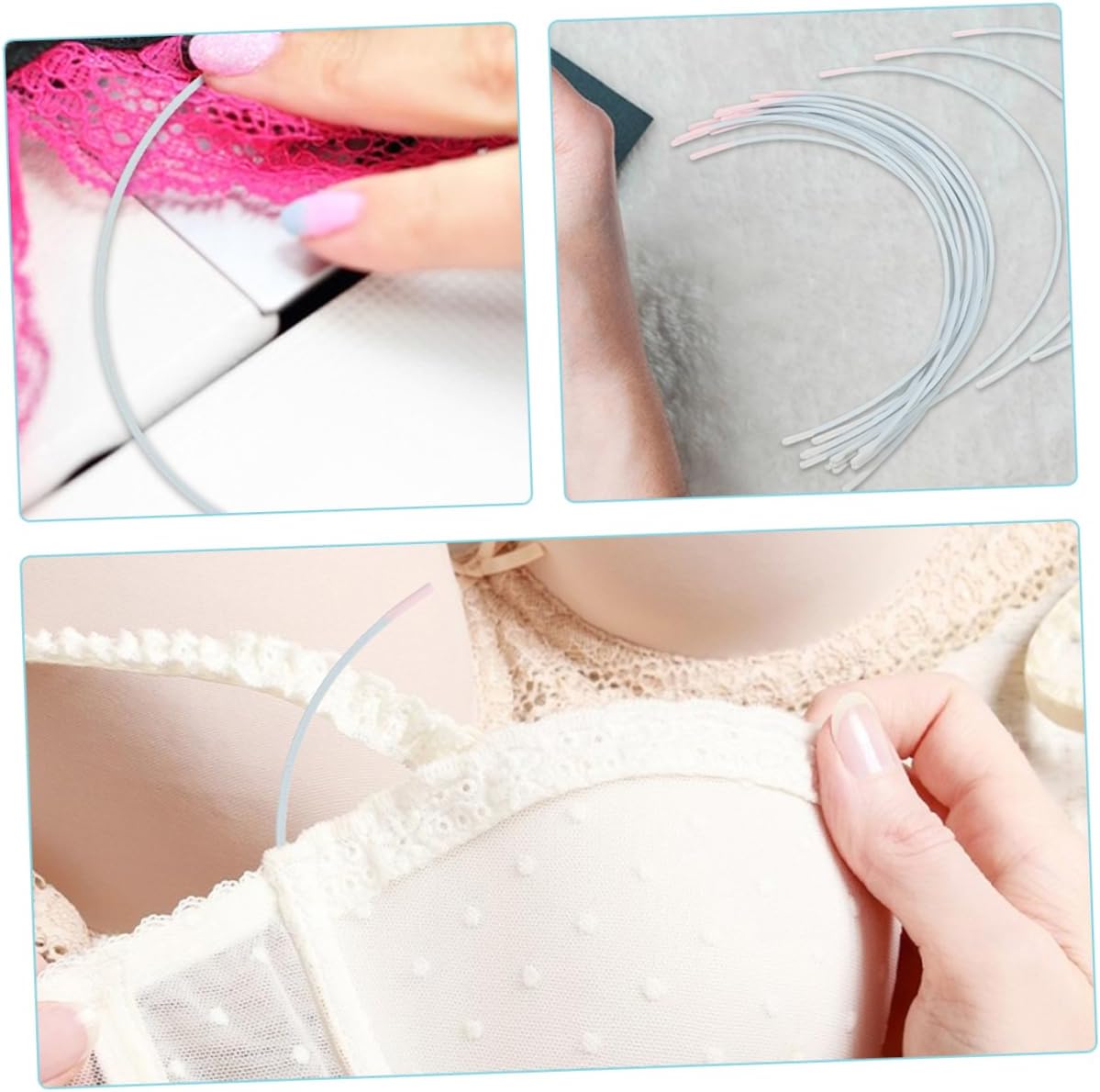 Replacement Underwire Bra Repair for Women 48# 50 Pairs Metal