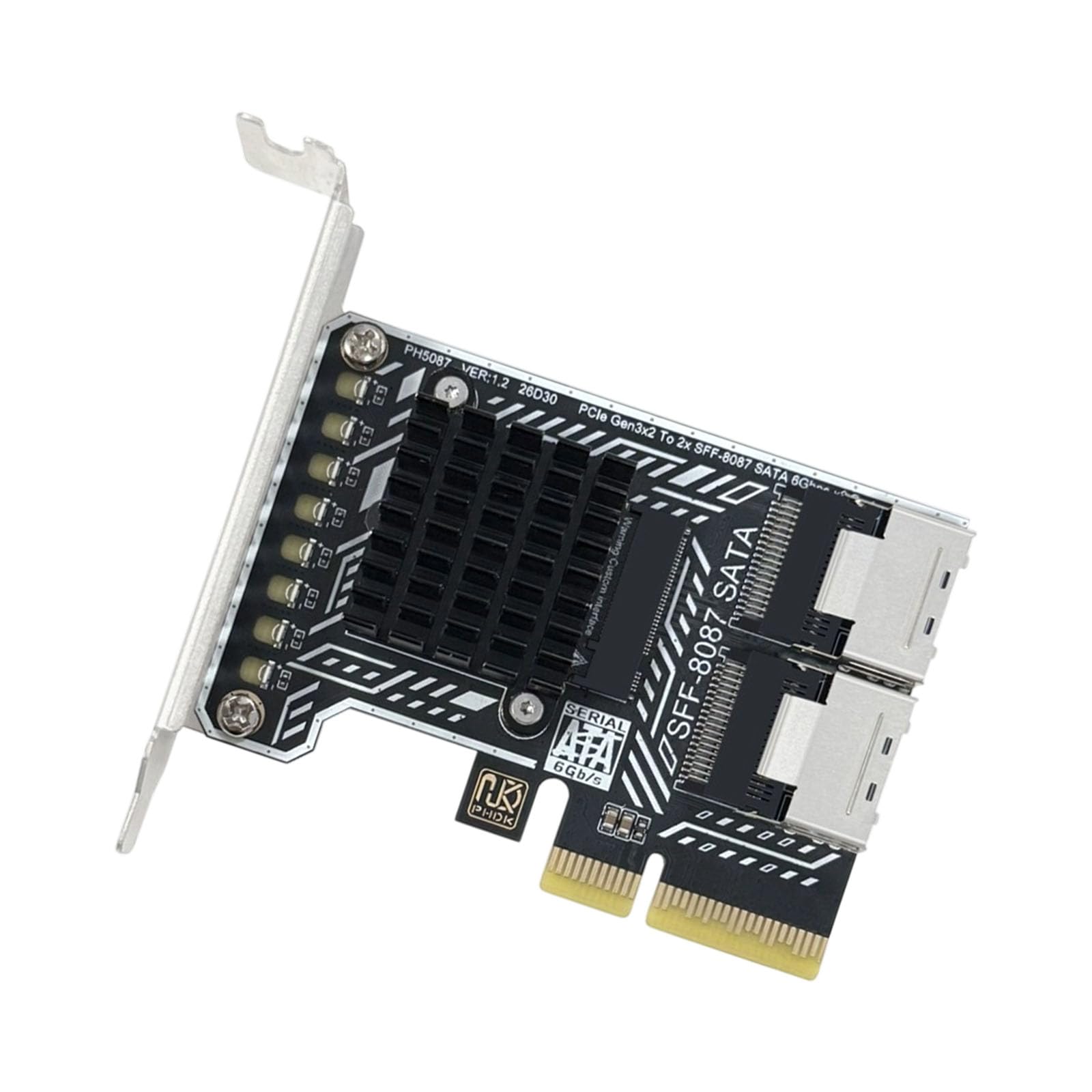 Carte adaptateur de stockage avec dissipateur thermique intégré
