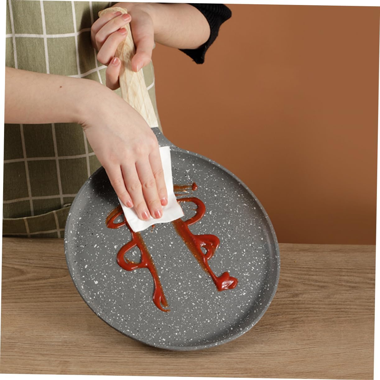 Unomor Non Stick Frying Pan for Eggs Pancakes Breakfast Cooking Pan Easy to Clean Design for Home Restaurant Use