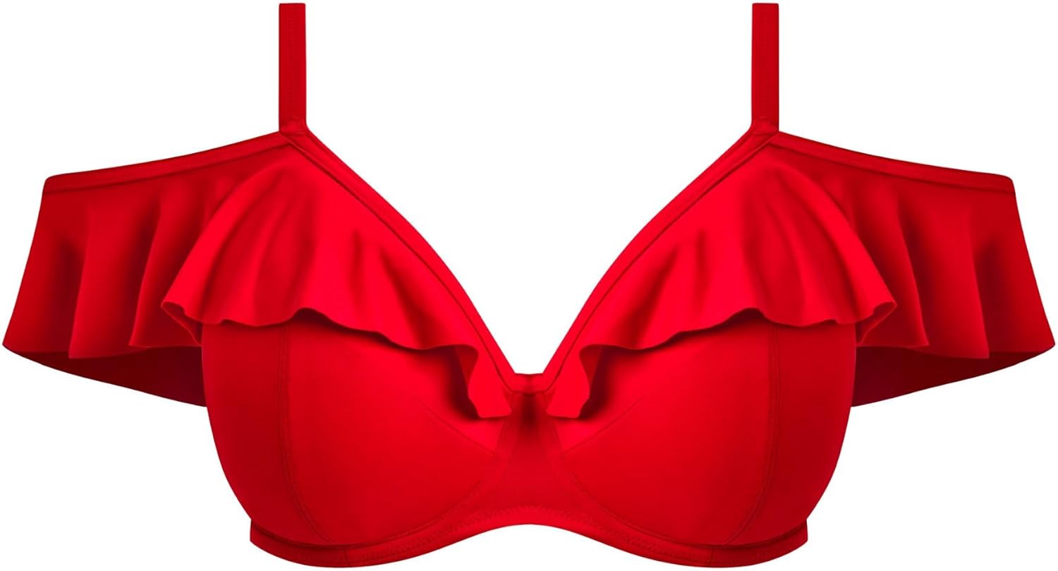 Women's Plain Sailing Underwire Bardot Plunge Bikini Top