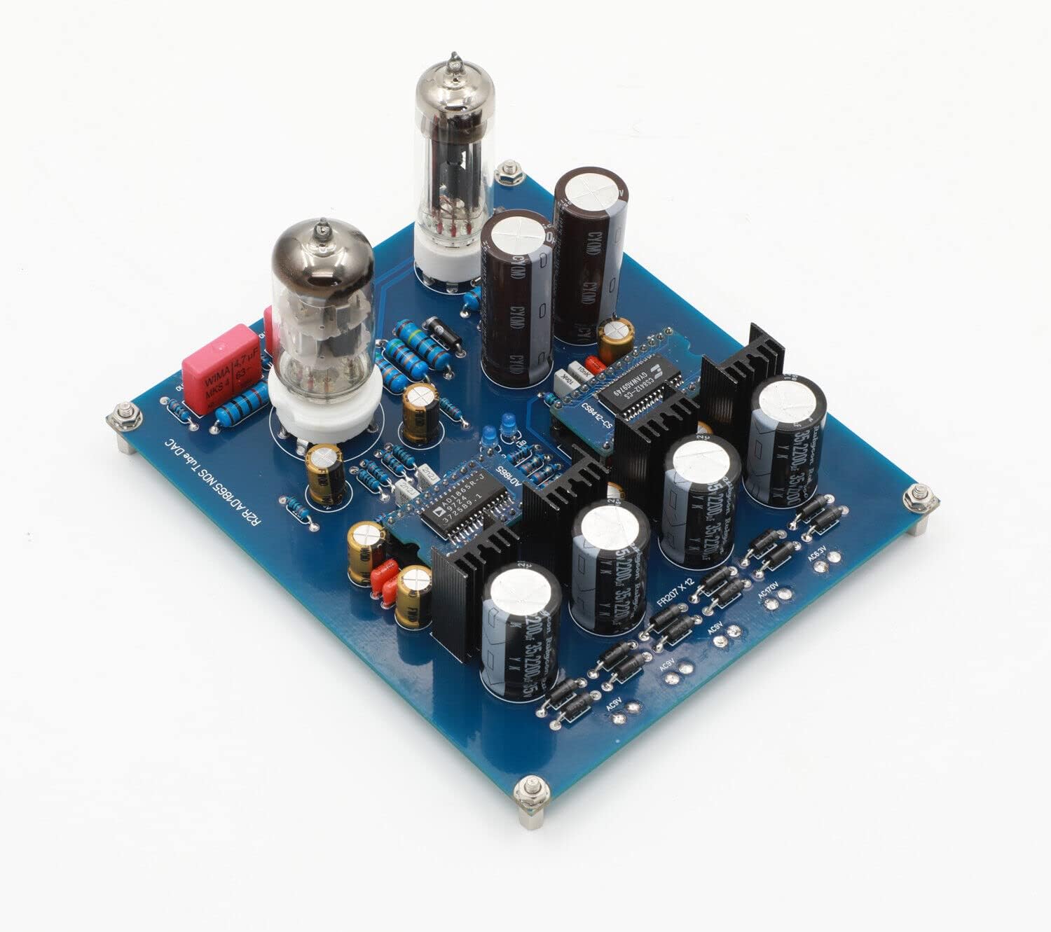 Electronic - R2R Architecture AD1865 NOS Tube DAC Board With 6N11 + 6Z4 Tubes