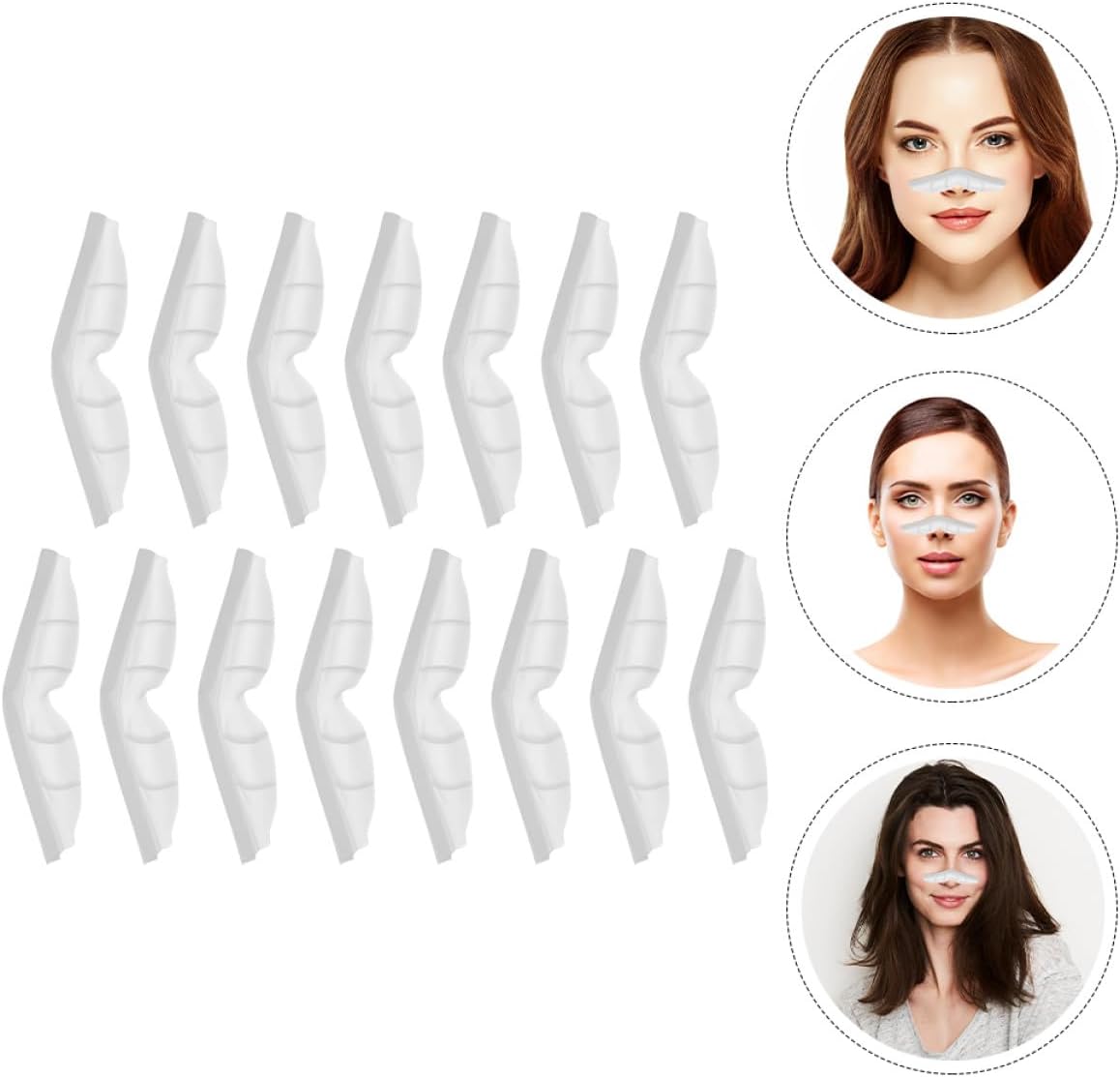 GRIRIW 15pcs Prevent Eyeglass Fogging Nose Bridge Strips Mask Anti-Fog Adhesive Nose Pads for Outdoor and Daily Use