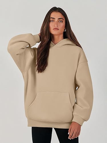 Miniatura 8 de ANRABESS Womens Oversized Hoodies Fleece Sweatshirts Long Sleeve Hooded Pullover Winter Clothes with Pocket