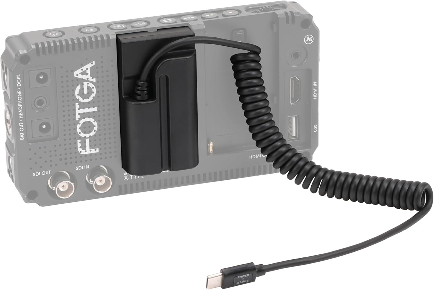 Hersmay Decoded NP-F550 Dummy Battery with USB Type C Power Cable Adapter,NP-F570/F750/F960/F970 for Sony Camera Camcorder Broadcast LED Light Monitor Atomos Ninja/Shinobi Video Transmitter BMPCC