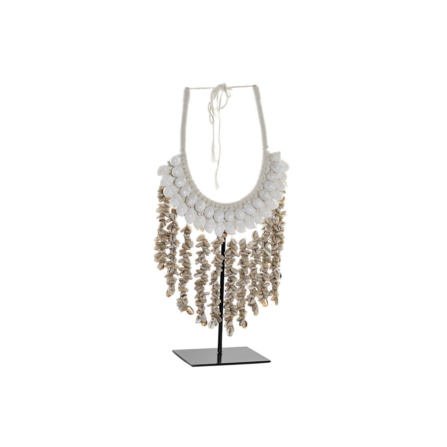 Conque en fer beige décoration de table 46cm pour cadeau de crémaillère