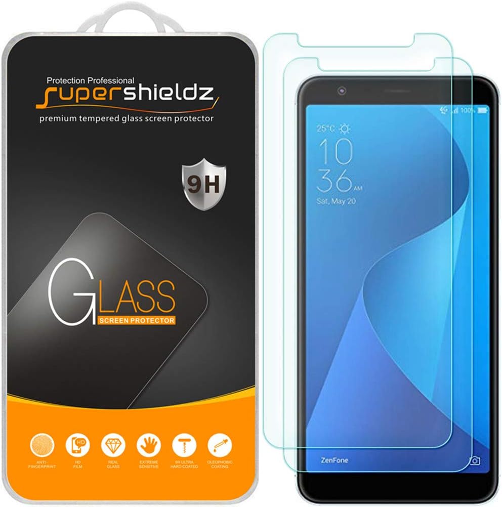 (2 Pack) Designed for Asus Zenfone Max (M1) ZB555KL Tempered Glass Screen Protector, Anti Scratch, Bubble Free