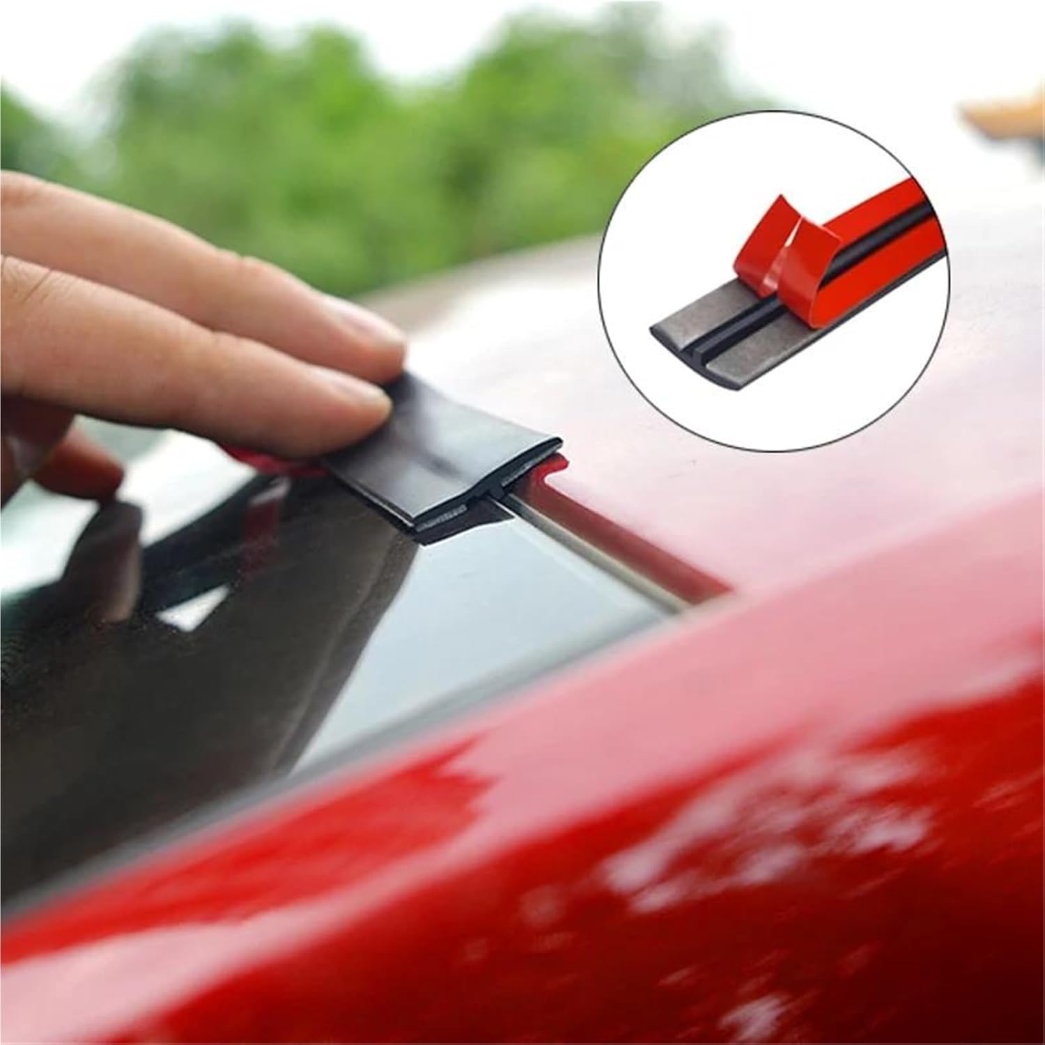 Rubber Seals for car Windows and sunroofs for Peugeot 307 206 308 407 207 301 2008 408 5008 3008 406 208 508 Car Rubber Protect Sealant (Style 2)