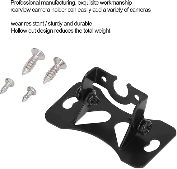 Universal Rear Camera Mounting Bracket, Reverse Camera Mount Car Adaptations Rearview Camera Holder Backup Camera Mount (Bracket Only)