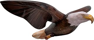 Jet Creations 38" Wingspan Inflatable Bald Eagle, Dark Brown, Realistic Wild Animal Figure, Patriotic Bird, Theme Parties, Pool Fun, Home Yard Decor