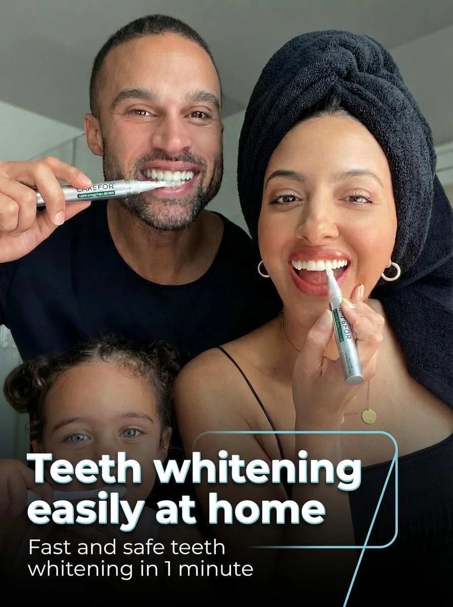 Teeth Whitening Pen Gel Professional Instant Bright No Sensitivity 2 Packs | 8ml On-The-Go Teeth Whitening, 140 Uses Enamel Safe Hydrogen Peroxide, Remove Coffee Wine Stain, 3 Shades Brighter In 3-5 Day