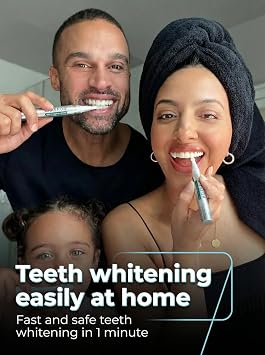 Teeth Whitening Pen 2 Pack (8ml) Fast-Acting Whitening Gel with Brush Applicator Portable Travel Kit for Professional Stain Removal & Brighter Smile