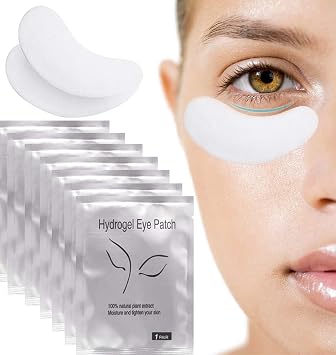 100 Pair Under Eye Gel Pads Eyelash Extension Pads Lint Free DIY False Eyelash Lash Extension Eye Gel Patches Pack 100 Pair