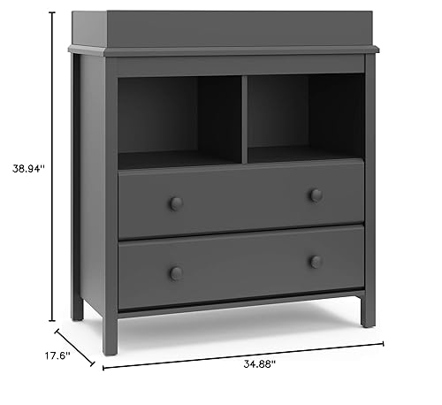 Vista 81 de Storkcraft Alpine - Cómoda doble de 6 cajones (blanco) - Certificado GREENGUARD Gold, cómoda para guardería, cómoda de 6 cajones, cómoda para niños