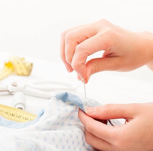 Miniatura 7 de Kit de hilo de coser, 64 rollos de hilo de carrete de colores con juego de 6 agujas de coser, 2 pinzas de aguja, herramientas de regla de tijeras