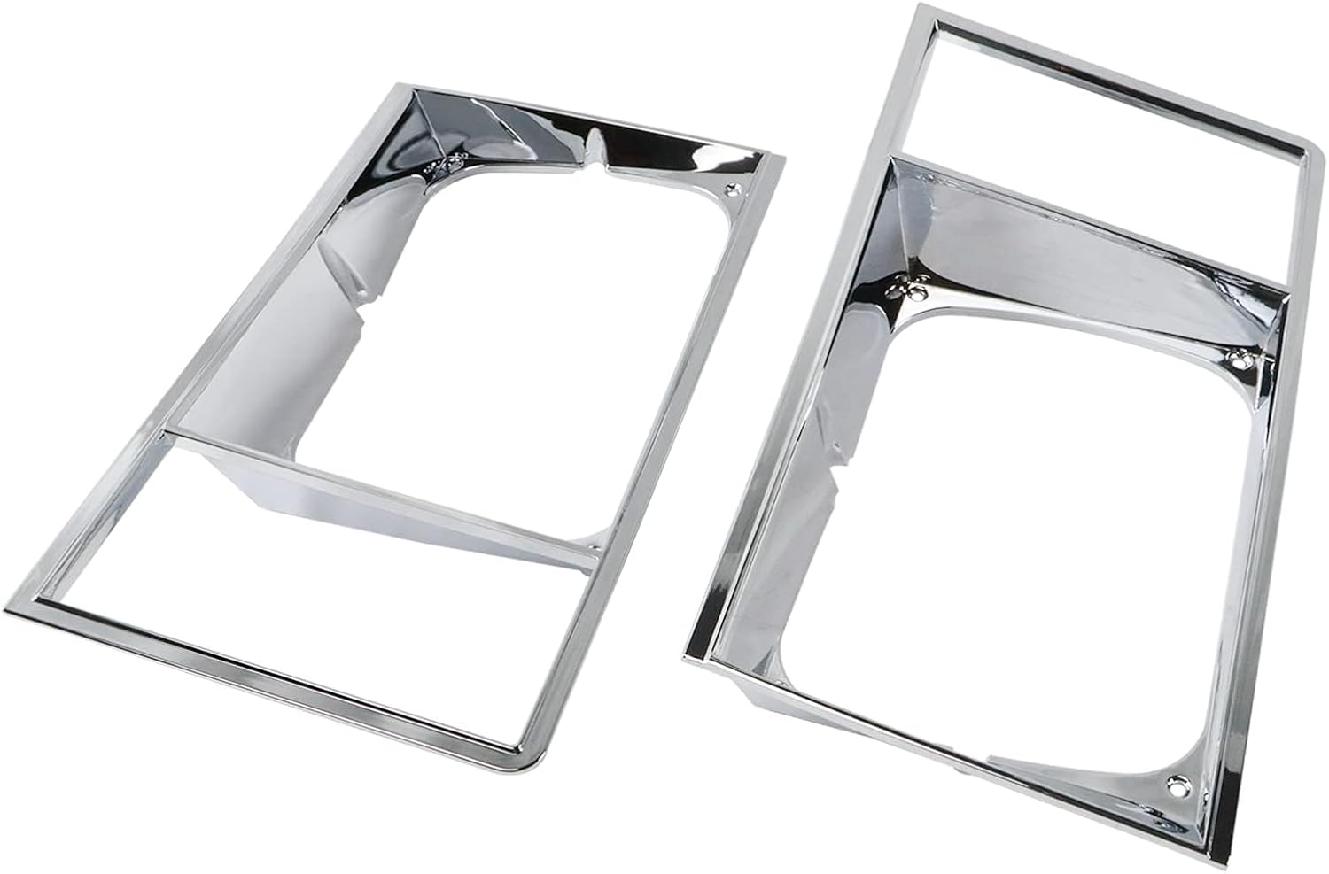 Pair(2) Headlight Headlamp Light Trim Bezel Set Chrome Compatible With Chevy Malibu El Camino 1978-1979,Front, Left&Right #GM463531 GM463532 - Image 5