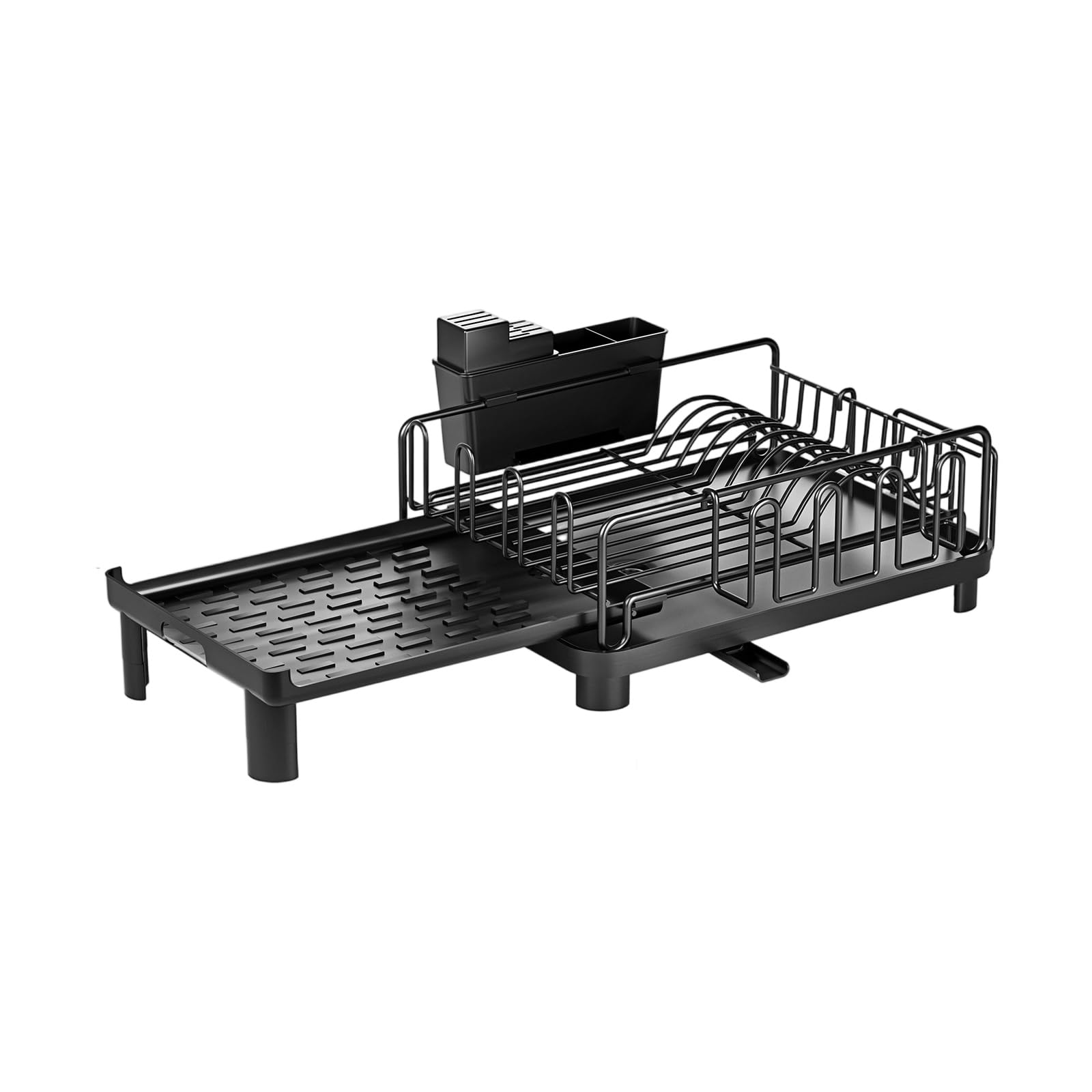 Tsophreniq Functional Drain Highlighting Two Layer Structure and Slip Immune Base for Safe Kitchen Storage Kitchen Sink Drying Rack