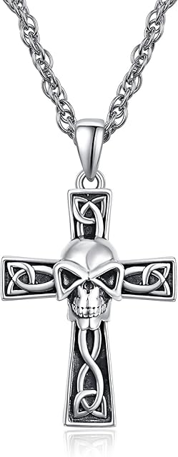 praymos Celtic Knot Necklace 925 Sterling Silver Moonstone Pendant Necklace Irish Celtic Pendant Jewellery Gifts for Women Girls