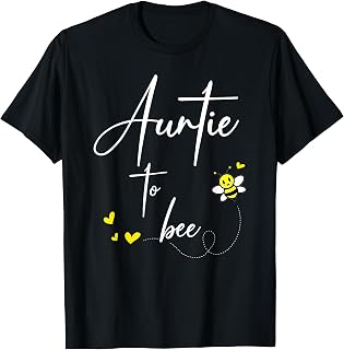 Auntie To Bee Funny Matching Family T-Shirt
