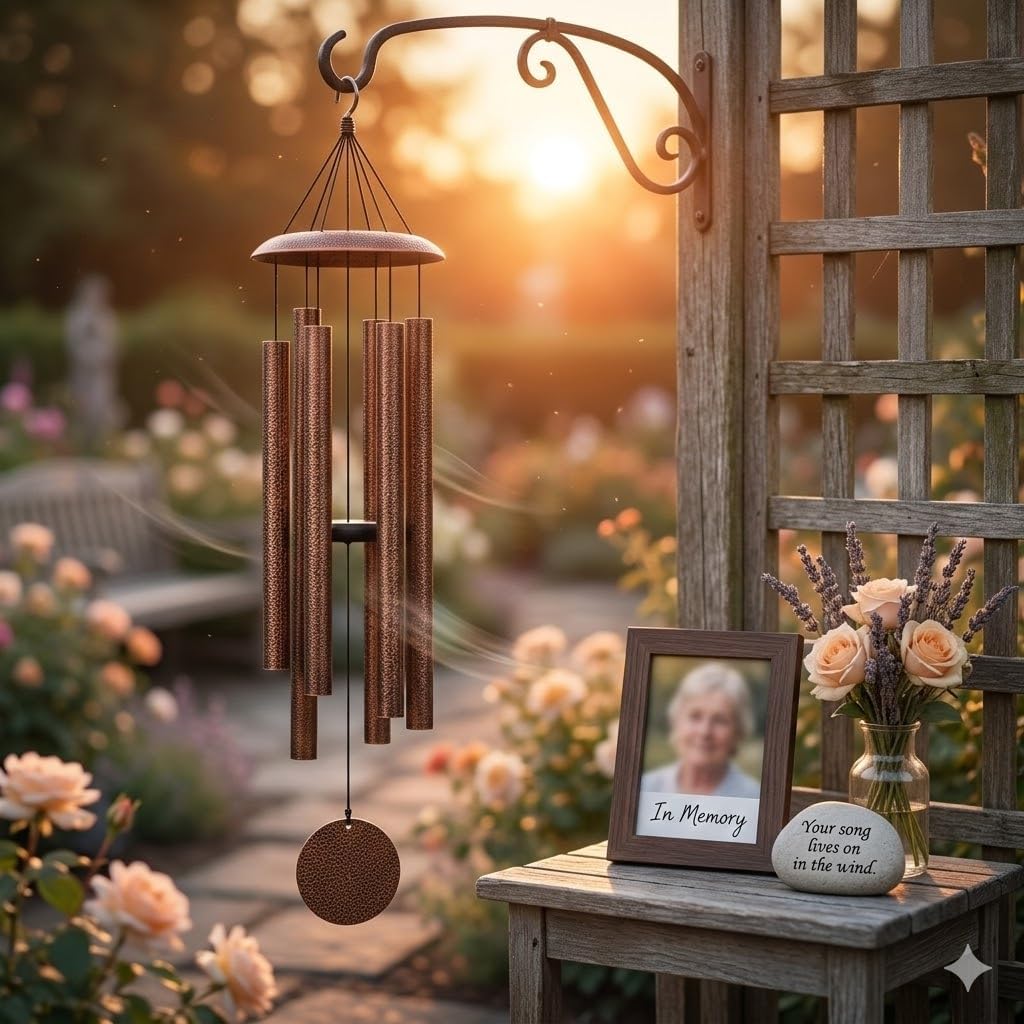 44 Inch Aluminum Wind Chimes Large Outdoor Wind Chime with Deep Soothing Tone Heavy Duty Metal Hanging Wind Chimes for Garden Porch Patio Yard and Home Decor Taiwan Made