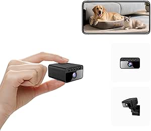 AOBOCAM Spy Camera, Hidden Camera Mini Security Camera 4K UHD, 4H Battery Life, Wireless WiFi Indoor Camera with Motion Detection Night Vision APP Control Pet Camera Nanny Cam for Home Surveillance