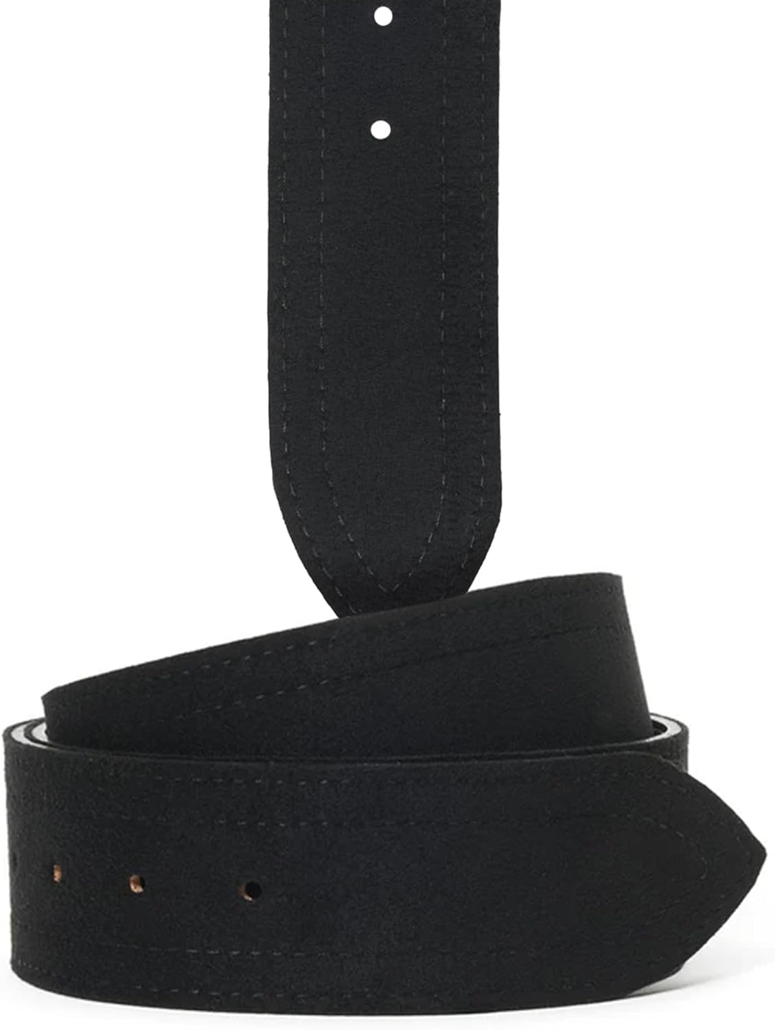 HOBBY HORSE Women’s Show Belt – Western Adjustable Black Synthetic Suede Strap, 1½" Wide (Buckle Sold Separately)