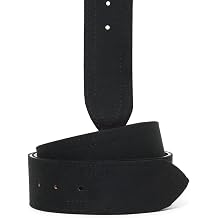 HOBBY HORSE Womens Show Belt Western Adjustable Black Synthetic Suede Strap, 112" Wide Buckle Sold Separately