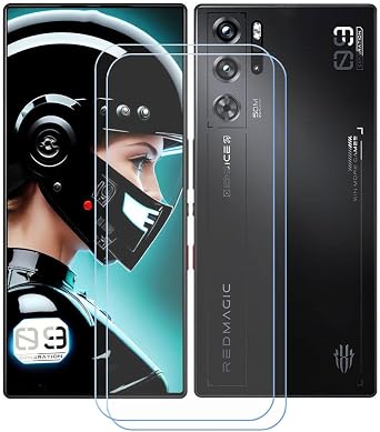 [2-Pack for Nubia RedMagic 9 Pro+ Tempered Glass Screen Protector, 9H Hardness Anti-Scratch Anti-Fingerprint Anti-Bubble Compatible Full Coverage Clear Film for Nubia RedMagic 9 Pro+ 6,8"