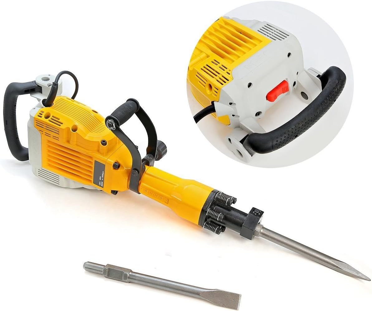 New 3600W Electric Demolition Jack Hammer Concrete Breaker Punch Construction HD