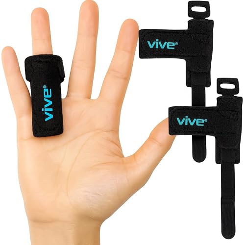 Vive Trigger Finger Splint & Brace,2 PCS- Middle, Index, Ring, Pinky, Thumb