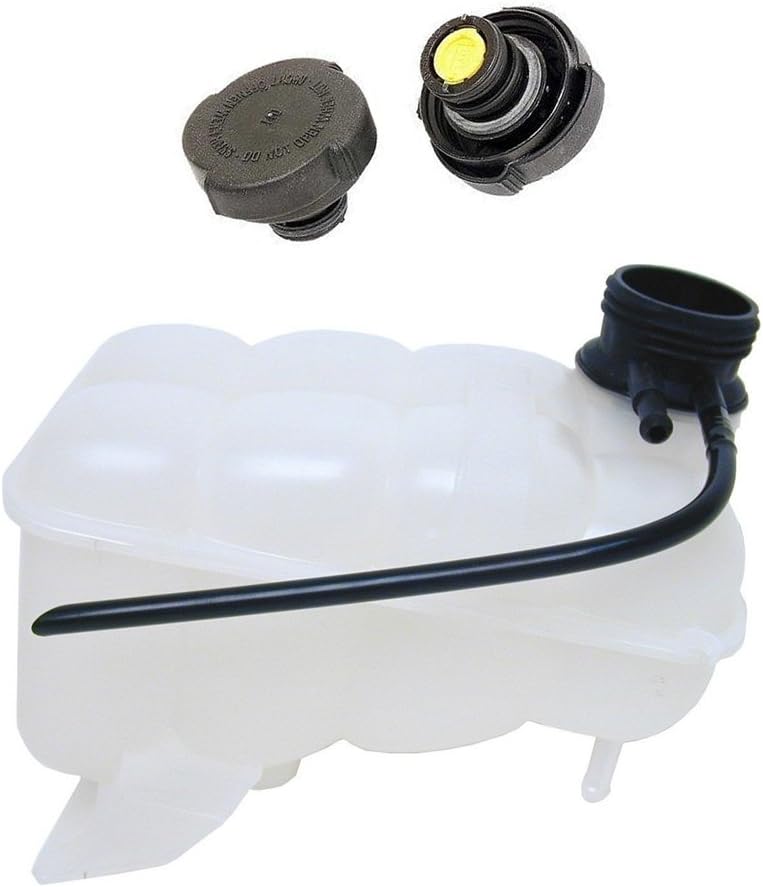 ALLMAKES/BRITPART BRAND COOLANT OVERFLOW RESERVOIR BOTTLE TANK & CAP KIT COMPATIBLE WITH LAND ROVER DISCOVERY 2 1999-2004, PARTS # PCF101410 & PCD000070
