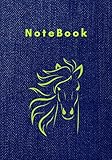NoteBook: 7" x 10" notebook - 107 Pages - Denim Cover