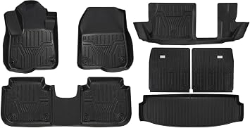 Floor Car Mats For CRV 2024 2023 7 Seats Only Gas All-Weather Front Rear Cargo Liner Trunk Protection 3D TPE Floor Mats7PCS Full Set