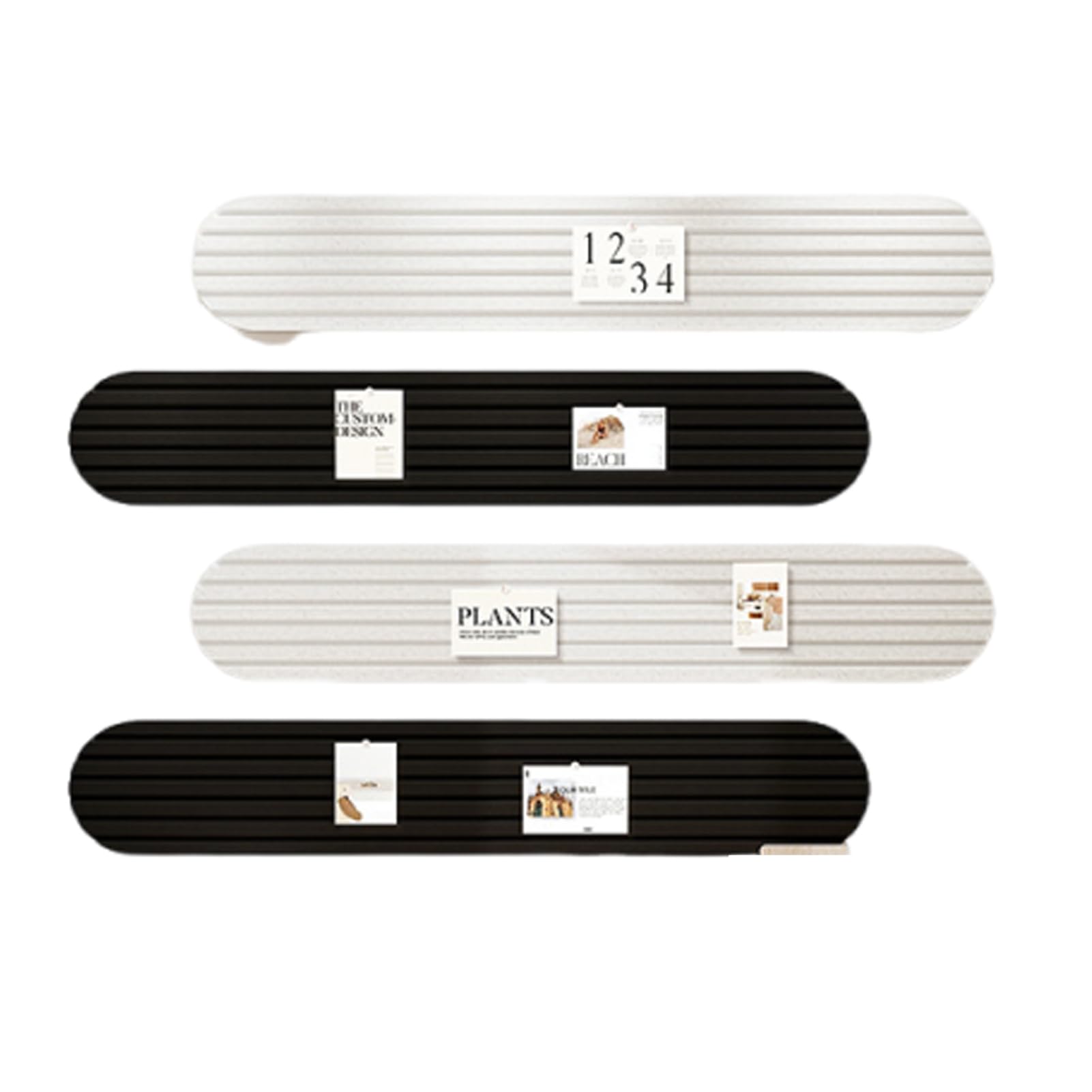 Tableros de corcho y fieltro para organizar tu oficina en casa con elegancia