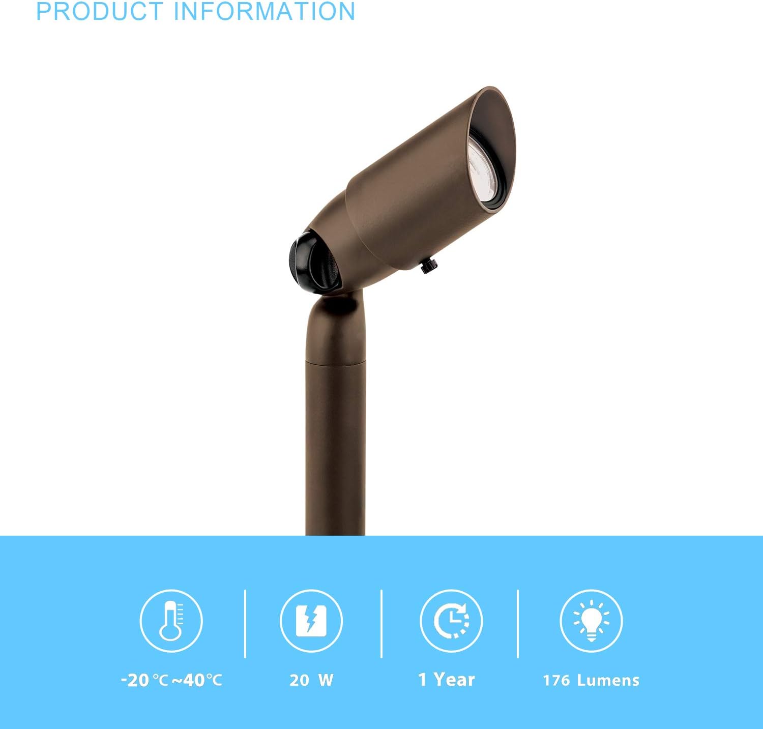 Outdoor Floodlight - 20 Watt MR11 Halogen