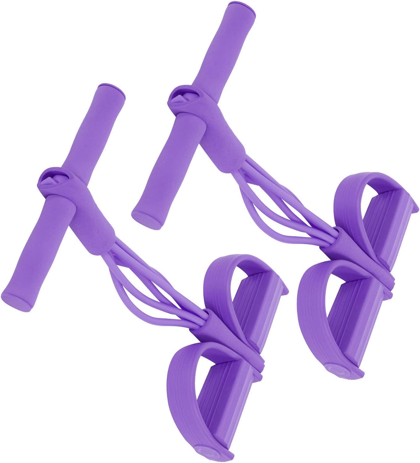 Fitness Equipment Sit Up Training Rope 4 Tube Elastic Pull Rope Sit Up Training Pedal Resistance Band Yoga Stretching Fitness Equipment