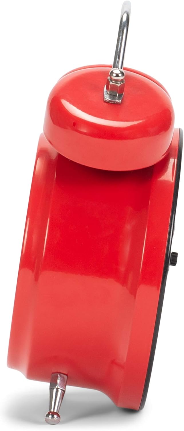 Mark Feldstein & Associates Wacky Wakers Red Rooster Bedside Tabletop Alarm Sound Clock