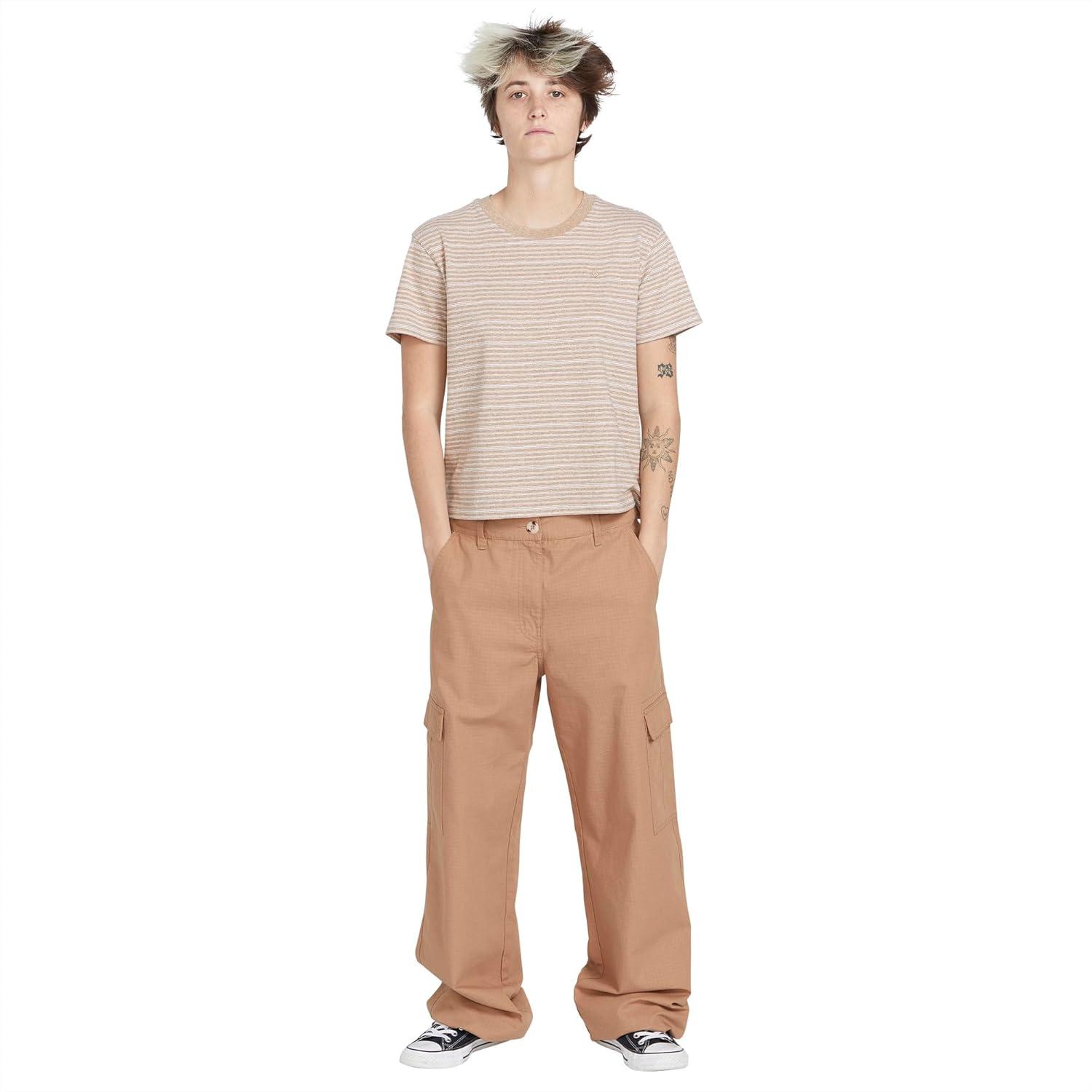 Volcom Women's Cargstone Wide Leg Cargo Pant