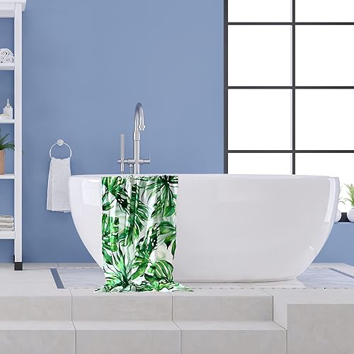 Miniatura 3 de LIVILAN Toalla de playa tropical verde, 30 x 60 pulgadas, microfibra, fina, ligera para piscina, natación, baño, diseño de palmera, secado rápido, a