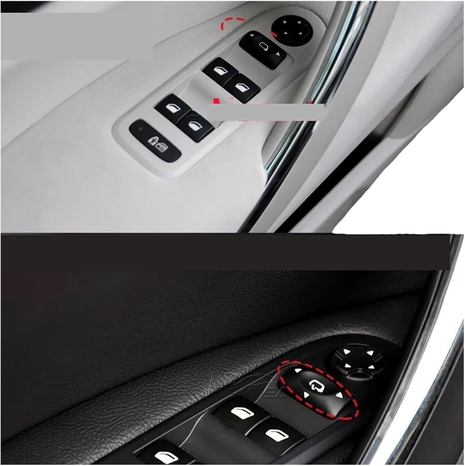 98054508ZD 2007-2013 Compatible with Peugeot 308 508 Citroen C5 Auto Window Control Switch Side Mirror Button 96659465ZD 98053439 30170396(Without Folding)