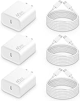 Vista 1 de Cargador de carga rápida para iPhone 17, 16, 15 Pro, bloque de carga rápida USB-C de 40 W para iPhone con cable de carga tipo C a C de 6 FT