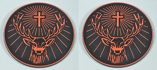 Jagermeister 2 Rubber Bar Coasters Spill Mat Mini Bar Mats