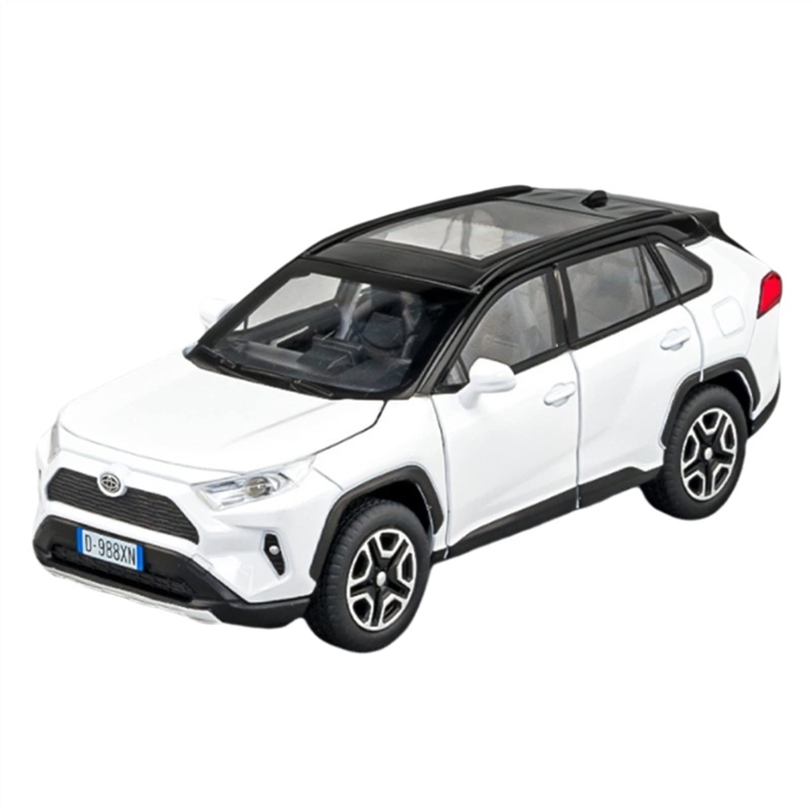 トヨタ RAV4 ホワイト ミニカー プルバックカー　　【超レア】 Amazon | モデルカーのおもちゃ 1:32 トヨタ RAV4 SUV 合金車モデル