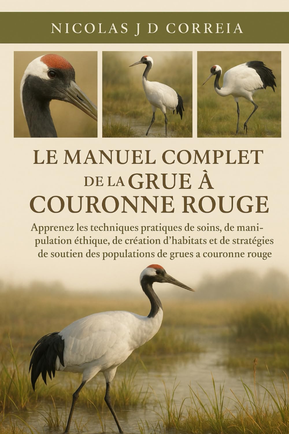 LE MANUEL COMPLET DE LA GRUE À COURONNE ROUGE: Apprenez les techniques pratiques de soins, de manipulation éthique, de création d'habitats et de ... des populations de grues à couronne rouge.