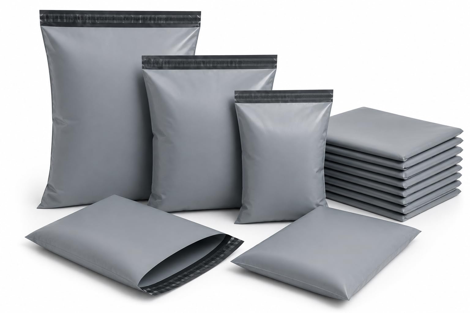 21 x 24 Inch (533 x 610mm) Grey Mailing Bags Postal Self-Seal Closure Plastic Bags, Posting Shipping,Envelopes for Posting Clothes, Shipping Bags, Post Parcels Package Bags Packaging (200)