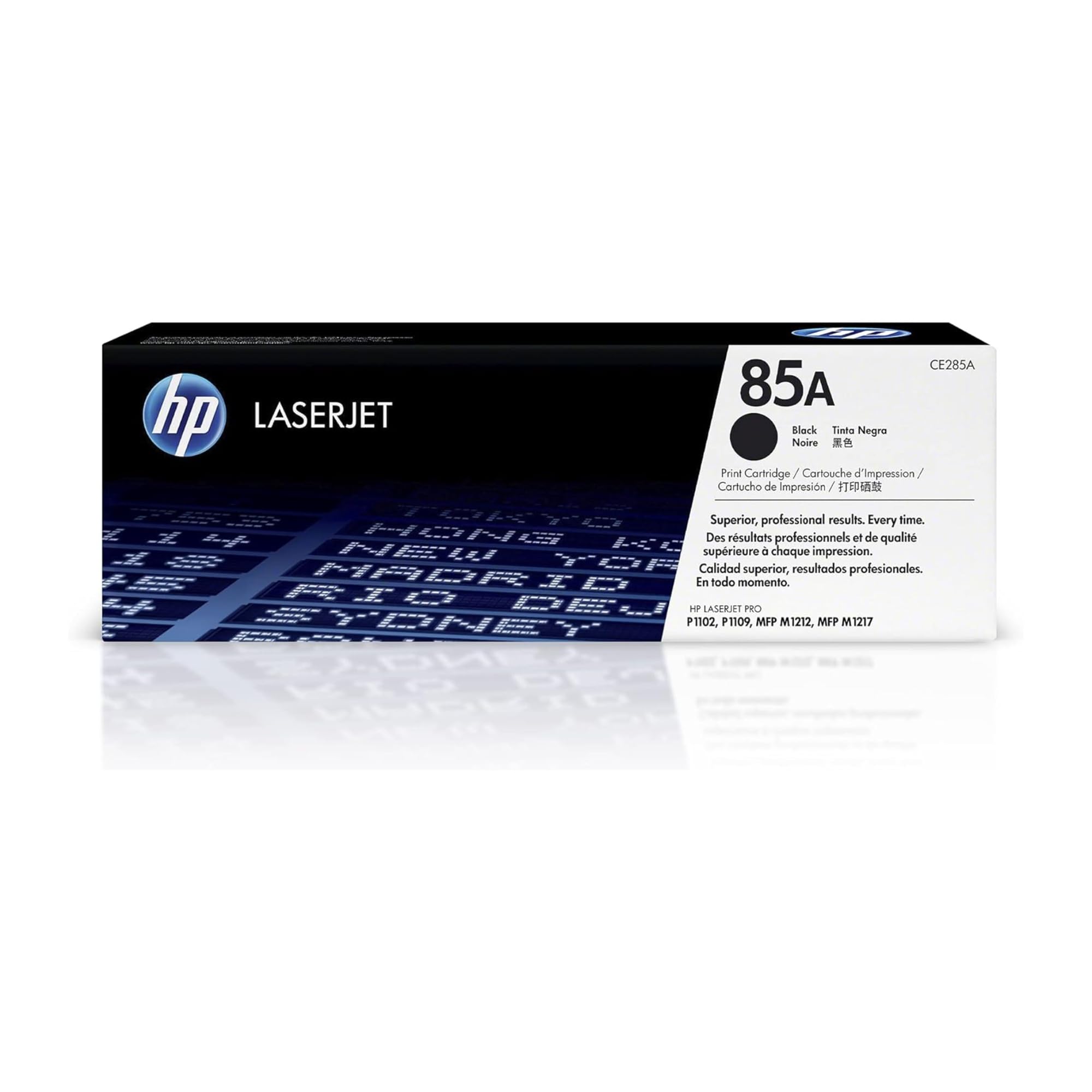 HP 85A CE285A, Cartuccia Toner Originale da 1600 Pagine, Compatibile con le Stampanti LaserJet Pro P1102, P1109, MFP M1212, MFP M1217, Nero