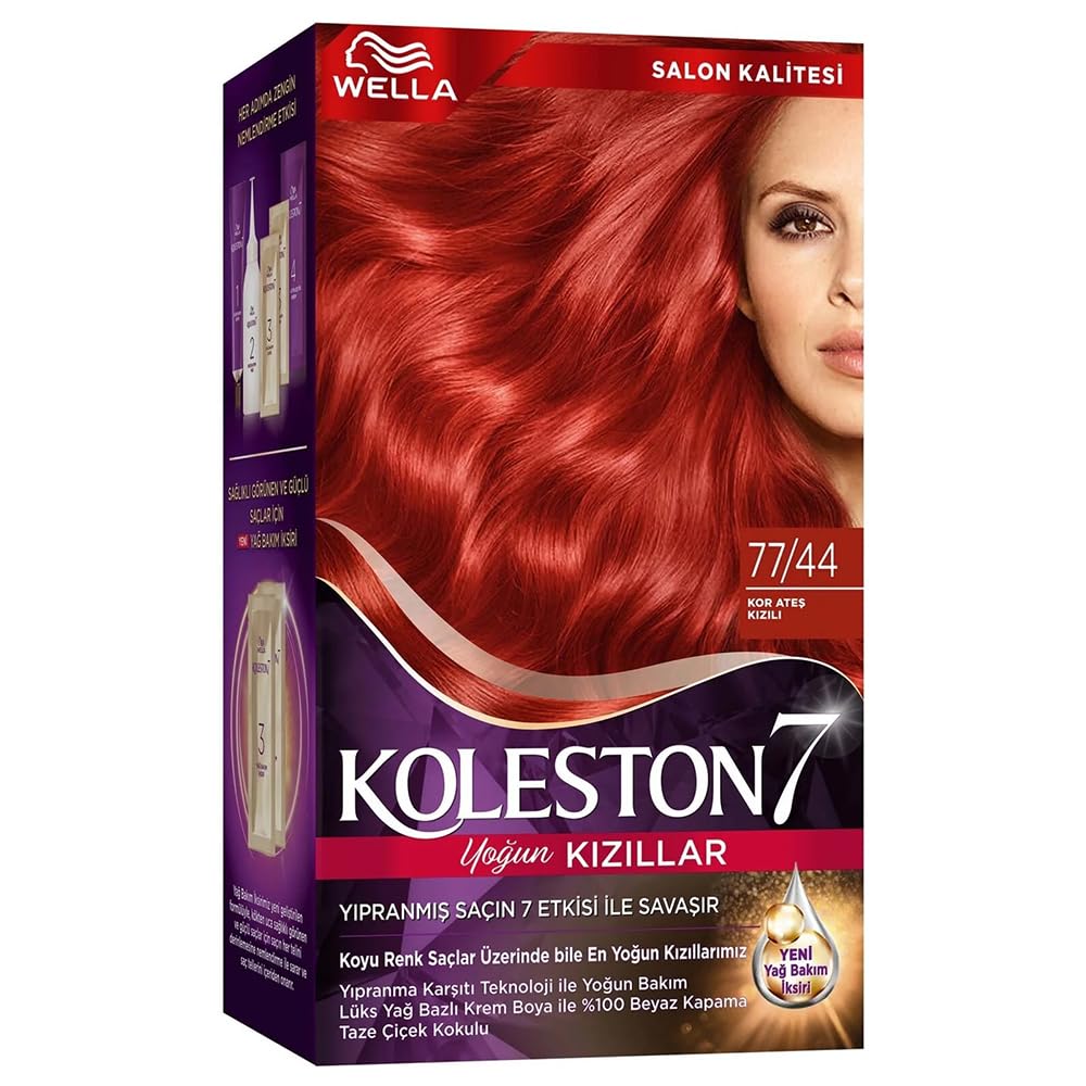 Koleston Kit 77-44 Kor Ateşi Kızılı Saç Boyası