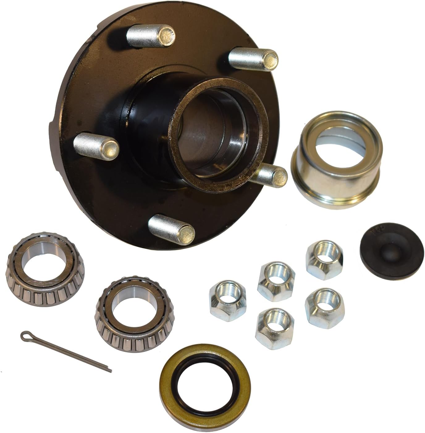 TRP Trailer Hub Assembly - 5 On 4-1/2" Bolt Circle, with EZ-Lube Dust Cap (BT-150-04-EZ)