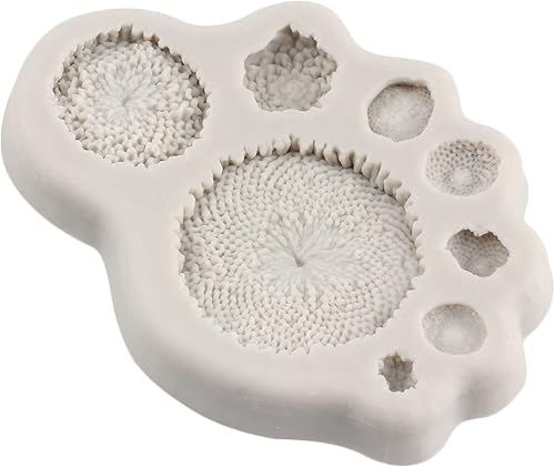 Miniatura 5 de Moldes de fondant de girasol, molde de silicona para decoración de pasteles, decoración de cupcakes, caramelo y pasta de goma de mascar de