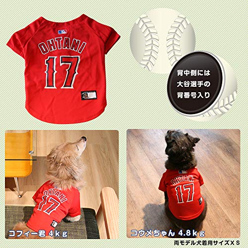 Image of MLBPA Dog Jersey - SHOHEI OHTANI #17 Pet Jersey - MLB Los Angeles Angels Mesh Jersey, Medium