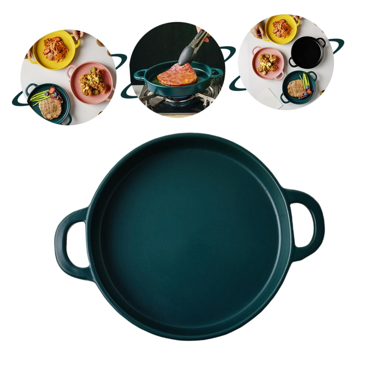 Cabilock Ceramic Lasagna Pan Baking Dish for Oven Easy to Clean Cookware for Quiches and Barbecues Finish